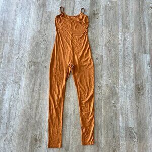 Womens Fashion Nova Orange Jumpsuit - L